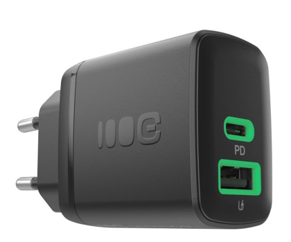 Ładowarka i akumulator Green Cell PowerSource Duo30 30W USB-C USB-A Power Delivery czarny